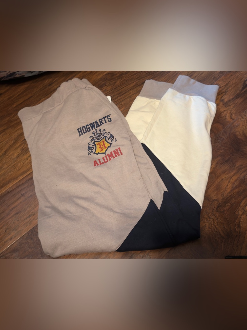 Colorblock harry potter Joggers - Taupe/White/Black